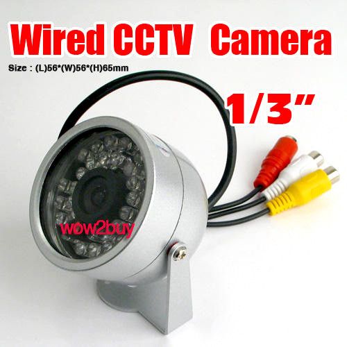 New Wired 30 IR LEDs Infrared Day Night Weatherproof Color CCTV Cam 