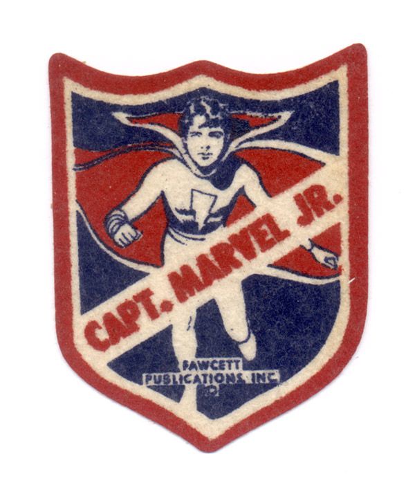 Captain Marvel Jr Felt Patch 1946 Very Rare  