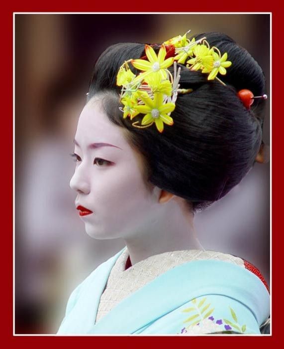 Vintage Japanese kanzashi geisha hair comb set white  