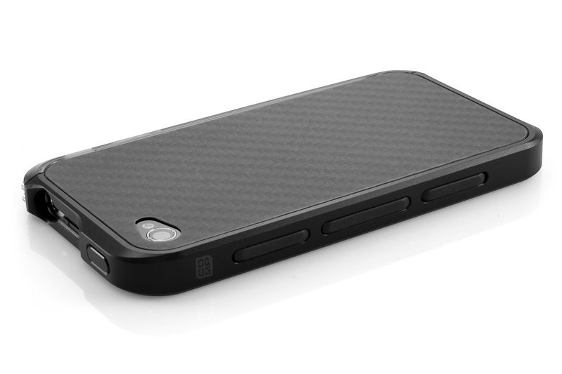 Element Case Vapor COMP Black Smoke, Carbon Fiber Back Plate iPhone 4 