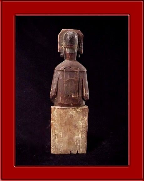 Wood Shrine Effigy Ancestor Carving Statue Artifact Relic God Museum 