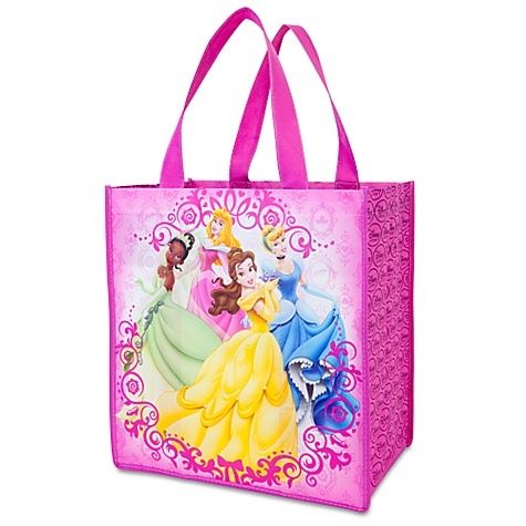 PRINCESS~ECO~TOTE~BAG~Cinderella+Belle+Tiana~Disney  