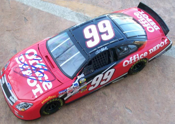 CARL EDWARDS*SIGNED*AUTOGRAPHED*CAR*1/24*OFFICE DEPOT*# 99*TC*  