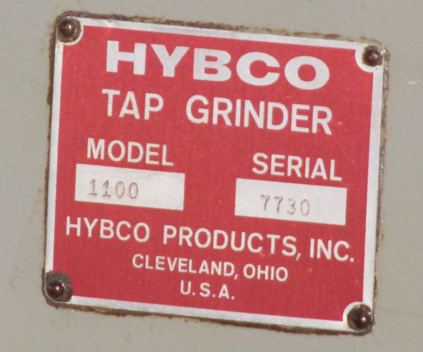 Hybco Tap Grinder Model 1100  