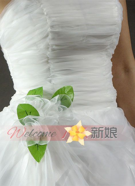 white organza zip wedding dress bride gown  
