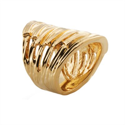   or 10K Gold Plated Wide Braided Band Rings in Sizes 6,7,8,9,10  