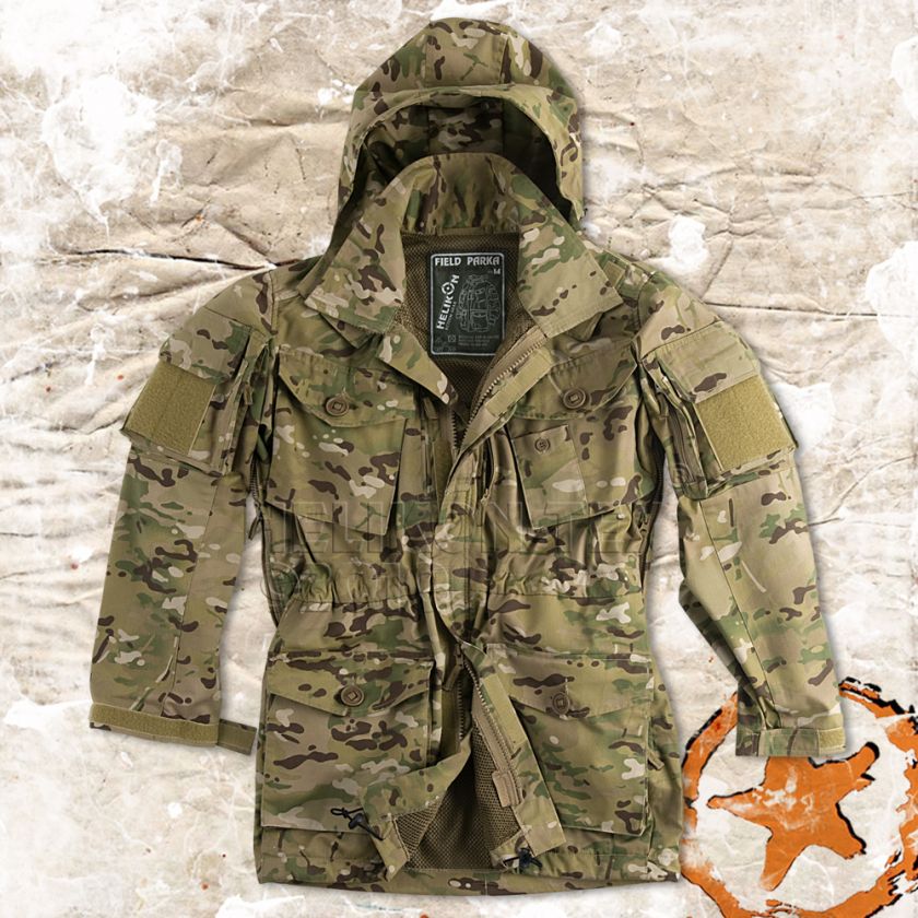 HELICON ARMY FIELD PARKA, WINDPROOF COMBAT JACKET/ SMOCK, MULTICAM 