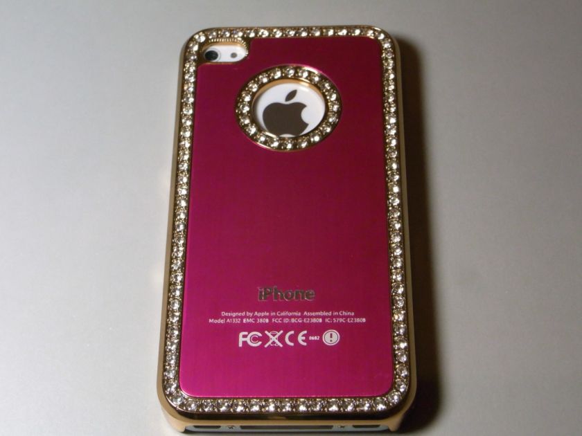 Luxury Elegant Diamond Bling Crystal designer Case Cover for iPhone 4 