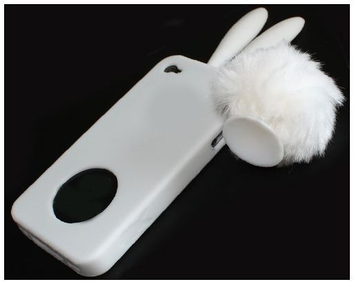 Soft Cute Rabbit Bunny Ear Silicone Case Bushy Tail Holder fr iPhone 
