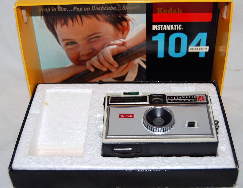 Vintage Kodak Instamatic 104 Camera with Original Box  