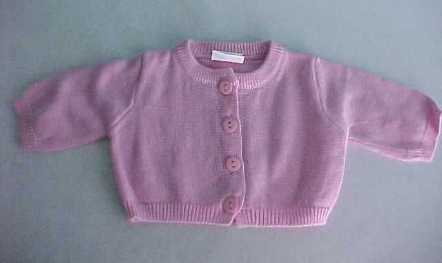   PINK CARDIGAN SWEATER fits Chatty Cathy & American Girl Dolls  