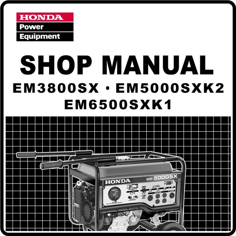  HOT Honda Em5000s Generator Service Manual