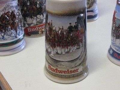   MILLER HIGH LIFE HOLIDAY BEER STEINS MUGS SET COLLECTION LOT 7  